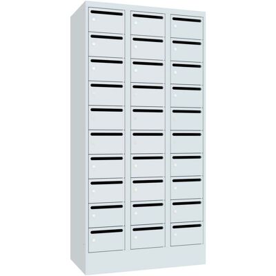 Pavoy Schließfachschrank, 3 x 10 Fächer, Korpus / Front Lichtgrau (61265-303-441-735) Pavoy Schließfachschrank, 3 x 10 Fächer, Korpus / Front Lichtgrau (61265-303-441-735)