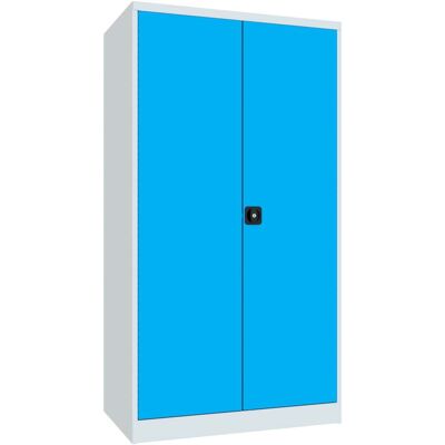 Pavoy Schwerlastschrank, Trennwand, 6 Fachböden a 120 kg, 4 Schubladen, RAL 7035/5012 (36363-104-007-735512) Pavoy Schwerlastschrank, Trennwand, 6 Fachböden a 120 kg, 4 Schubladen, RAL 7035/5012 (36363-104-007-735512)
