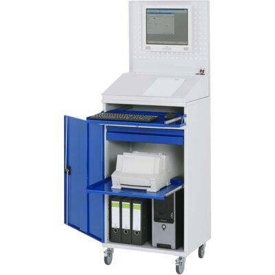 Rau Computer-Schrank 61, B650 xT520xH1895mm, mobil (07-650-M61F.11) Rau Computer-Schrank 61, B650 xT520xH1895mm, mobil (07-650-M61F.11)