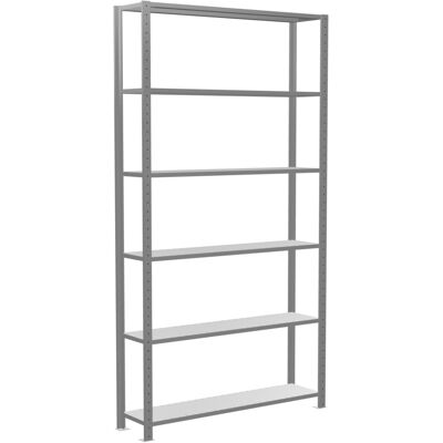Schulte Grundregal "Steckregal MULTIplus150", 2500 x 1300 x 300 mm Abmessung, 6 Fachböden, Kreuzstrebe verzinkt ; Schulte Lagertechnik (12731-130) Schulte Grundregal "Steckregal MULTIplus150", 2500 x 1300 x 300 mm Abmessung, 6 Fachböden, Kreuzstrebe verzinkt ; Schulte Lagertechnik (12731-130)