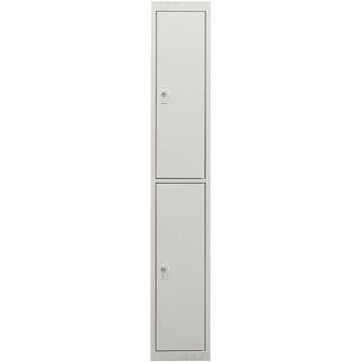 STIER Garderobenspind 2 Fächer 1800x300x500mm lichtgrau (905442) STIER Garderobenspind 2 Fächer 1800x300x500mm lichtgrau (905442)