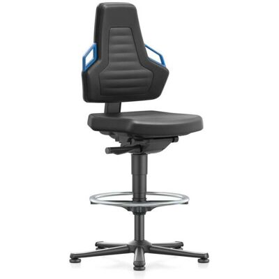 Bimos Nexxit Ergonomischer Bürostuhl - Schwarz, Blau Armlehnen, 580-830mm Bimos Nexxit Ergonomischer Bürostuhl - Schwarz, Blau Armlehnen, 580-830mm