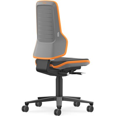 Bimos Stuhl Neon XXL bis 180 kg mit Rollen Skintec Flexband orange Sitz 470-640 mm (9575-4000-3279) Bimos Stuhl Neon XXL bis 180 kg mit Rollen Skintec Flexband orange Sitz 470-640 mm (9575-4000-3279)