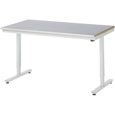 RAU Höhenverstellbarer Arbeitstisch - Stahloberfläche, 720-1120mm RAU Höhenverstellbarer Arbeitstisch - Stahloberfläche, 720-1120mm