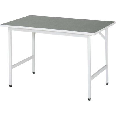 RAU Verstellbarer Arbeitstisch - 1250x800mm, Grau, Höhe 800-850mm RAU Verstellbarer Arbeitstisch - 1250x800mm, Grau, Höhe 800-850mm