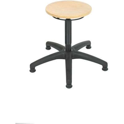 STIER Arbeitshocker mit Gleitern Sitzhöhe 410-600 mm Buche natur (904696) STIER Arbeitshocker mit Gleitern Sitzhöhe 410-600 mm Buche natur (904696)