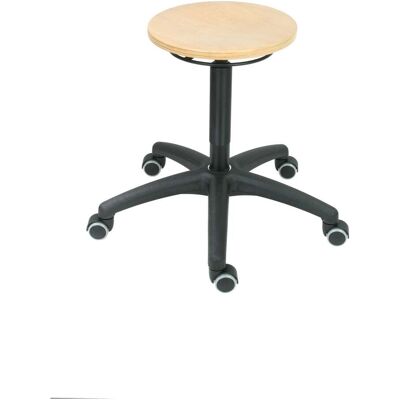 STIER Arbeitshocker mit Rollen, 430 - 620 mm Sitzhöhe, Buche, natur (904695) STIER Arbeitshocker mit Rollen, 430 - 620 mm Sitzhöhe, Buche, natur (904695)