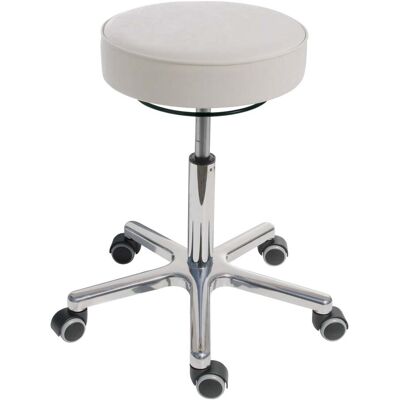 STIER Drehhocker mit Rollen Sitzhöhe 540-720mm Kunstleder gepolstert Weiß (904912) STIER Drehhocker mit Rollen Sitzhöhe 540-720mm Kunstleder gepolstert Weiß (904912)