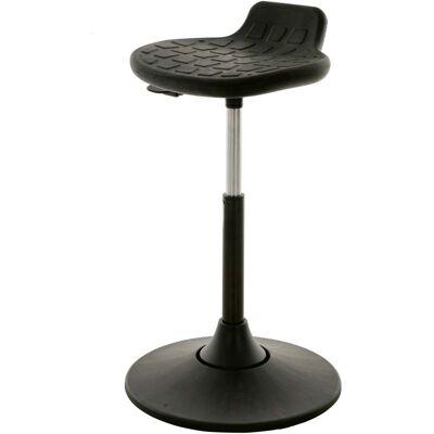 STIER Drehhocker Multibeweglich PU-Sitz schwarz 490-680mm 12° Neigung Rückenstütze (907643) STIER Drehhocker Multibeweglich PU-Sitz schwarz 490-680mm 12° Neigung Rückenstütze (907643)