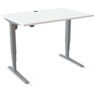 STIER Elektrisch höhenverstellbarer Schreibtisch 501-43 120 x 80cm Weiß melaminbeschichtet 65-125cm (907765) STIER Elektrisch höhenverstellbarer Schreibtisch 501-43 120 x 80cm Weiß melaminbeschichtet 65-125cm (907765)
