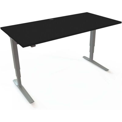 STIER Elektrisch Höhenverstellbarer Schreibtisch 501-43 160 x 80 cm Schwarz/Silber 65-125 cm (907768) STIER Elektrisch Höhenverstellbarer Schreibtisch 501-43 160 x 80 cm Schwarz/Silber 65-125 cm (907768)