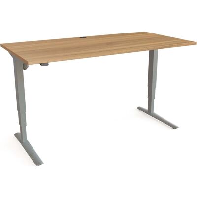 STIER Elektrisch höhenverstellbarer Schreibtisch 501-43 160 x 80cm Nussbaum (907769) STIER Elektrisch höhenverstellbarer Schreibtisch 501-43 160 x 80cm Nussbaum (907769)