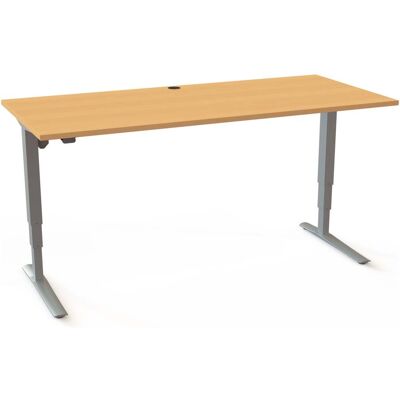 STIER Elektrisch höhenverstellbarer Schreibtisch 501-43 180 x 80cm Buche 65-125cm (907772) STIER Elektrisch höhenverstellbarer Schreibtisch 501-43 180 x 80cm Buche 65-125cm (907772)