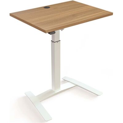 STIER Elektrisch höhenverstellbarer Steh-Tisch 501-9 80 x 60cm Nussbaum Weiß mel. 72-120cm (907781) STIER Elektrisch höhenverstellbarer Steh-Tisch 501-9 80 x 60cm Nussbaum Weiß mel. 72-120cm (907781)