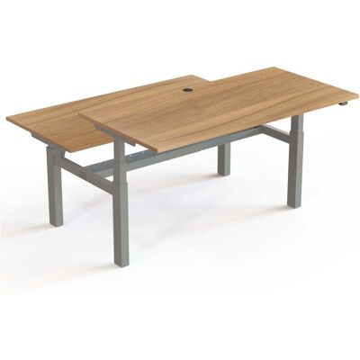 STIER Team-Schreibtisch 501-88 elektrisch höhenverstellbar 160 x 80 cm Nussbaum melaminbeschichtet 65-125 cm (907777) STIER Team-Schreibtisch 501-88 elektrisch höhenverstellbar 160 x 80 cm Nussbaum melaminbeschichtet 65-125 cm (907777)