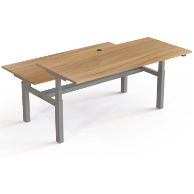 STIER Team-Schreibtisch 501-88 elektrisch höhenverstellbar 180 x 80cm Nussbaum mel. 65-125cm (907778) STIER Team-Schreibtisch 501-88 elektrisch höhenverstellbar 180 x 80cm Nussbaum mel. 65-125cm (907778)
