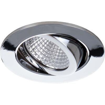 Brumberg LED-Einbaustrahler - Schwenkbar, 3000K, 7W - LED, Aluminium, Chrom Brumberg LED-Einbaustrahler - Schwenkbar, 3000K, 7W - LED, Aluminium, Chrom