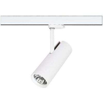 Brumberg LED-Schienenstrahler MAXI - Strukturweiß, rund - LED 3000K, 3495lm Brumberg LED-Schienenstrahler MAXI - Strukturweiß, rund - LED 3000K, 3495lm