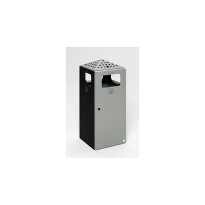 VAR Kombi-Ascher H 92 gelocht Korpus anthrazit Deckel & Tür silber 80 l (3512) VAR Kombi-Ascher H 92 gelocht Korpus anthrazit Deckel & Tür silber 80 l (3512)