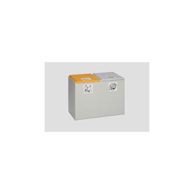 VKF Renzel Hellgrau 60L 2-Fach Recyclingbehälter VKF Renzel Hellgrau 60L 2-Fach Recyclingbehälter