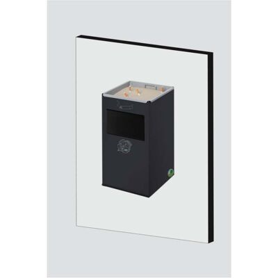 VAR Wandascher WH 45 mit Einwurfklappe anthrazit 16 l (1404) VAR Wandascher WH 45 mit Einwurfklappe anthrazit 16 l (1404)