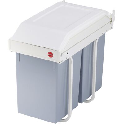 VidaXL Hailo Schrankabfalleimer Multi-Box Duo 2×14 L Creme Weiß Größe L - Mülleimer VidaXL Hailo Schrankabfalleimer Multi-Box Duo 2×14 L Creme Weiß Größe L - Mülleimer