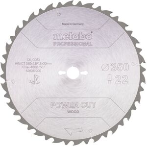 Metabo Sägeblatt "power cut wood - professional", 350x2,8/1,8x30, Z22 FZ 22° (628017000) Metabo Sägeblatt "power cut wood - professional", 350x2,8/1,8x30, Z22 FZ 22° (628017000)