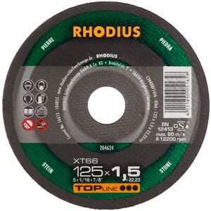 RHODIUS TOPline XT66 Extradünne Trennscheibe 125 x 1,5 x 22,23 mm (204624) RHODIUS TOPline XT66 Extradünne Trennscheibe 125 x 1,5 x 22,23 mm (204624)