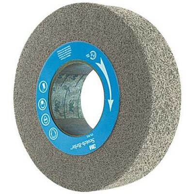 3M Scotch-Brite Kompakt-Finishscheibe (SiC), FS-WL, Scheiben-⌀xBreitexBohrungs-⌀ 152X25X25 mm (7000028494) 3M Scotch-Brite Kompakt-Finishscheibe (SiC), FS-WL, Scheiben-⌀xBreitexBohrungs-⌀ 152X25X25 mm (7000028494)