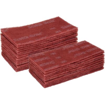 3M Scotch-Brite Schleifvlies-Hand-Pads, Set, Durable Flex 280, 25-teilig aus Vliesstoff für Reinigung und Polieren, 64659) 3M Scotch-Brite Schleifvlies-Hand-Pads, Set, Durable Flex 280, 25-teilig aus Vliesstoff für Reinigung und Polieren, 64659)