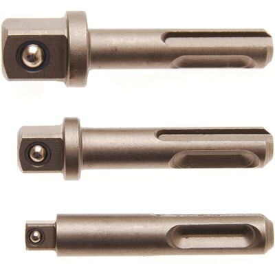 BGS technic Adapter-Satz SDS - Außenvierkant 6,3 mm, 10 mm, 12,5 mm 3-tlg. aus Stahl mit SDS-Aufnahme und Vierkantantrieb für Bohrmaschinen, 8214) BGS technic Adapter-Satz SDS - Außenvierkant 6,3 mm, 10 mm, 12,5 mm 3-tlg. aus Stahl mit SDS-Aufnahme und Vierkantantrieb für Bohrmaschinen, 8214)