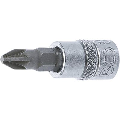 BGS Bit-Einsatz Antrieb Innenvierkant 6,3 mm Kreuzschlitz PZ2 ; BGS technic (2491) BGS Bit-Einsatz Antrieb Innenvierkant 6,3 mm Kreuzschlitz PZ2 ; BGS technic (2491)