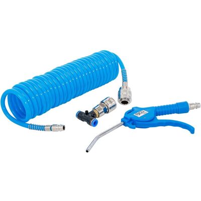 BGS Druckluft-Ausblaspistole, mit Druckluft-Spiralschlauch und T-Verbinder ; BGS technic (74253) BGS Druckluft-Ausblaspistole, mit Druckluft-Spiralschlauch und T-Verbinder ; BGS technic (74253)