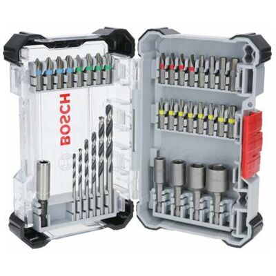 Bosch Extra Hard Schrauberbit‑ und Metal HSS Bohrer-Set, 35‑tlg. (2607017729) Bosch Extra Hard Schrauberbit‑ und Metal HSS Bohrer-Set, 35‑tlg. (2607017729)