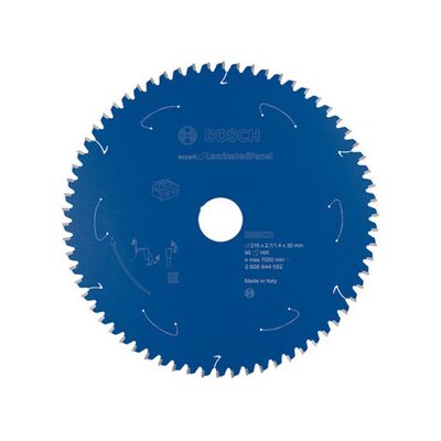Bosch Kreissägeblatt Expert for Laminated Panel für Akkusägen 216 x 2,1/1,4 x 30 66 Zähne (2608644552) Bosch Kreissägeblatt Expert for Laminated Panel für Akkusägen 216 x 2,1/1,4 x 30 66 Zähne (2608644552)