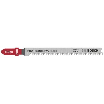Bosch Sägeblatt PRO Plastics PVC clean T102H - Stichsägeblätter Bosch Sägeblatt PRO Plastics PVC clean T102H - Stichsägeblätter