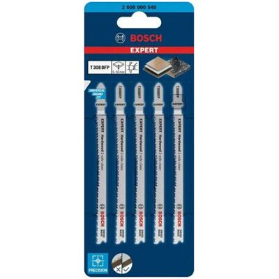 Bosch T 308 BFP Stichsägeblatt - Holz - 2-seitig sauber - 50mm Bosch T 308 BFP Stichsägeblatt - Holz - 2-seitig sauber - 50mm