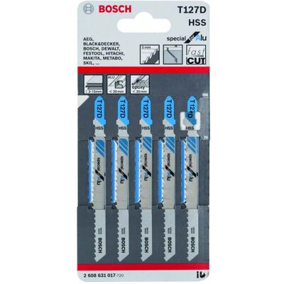 Bosch T127D HSS Sägeblätter - 5er Pack Bosch T127D HSS Sägeblätter - 5er Pack