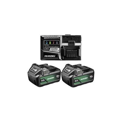 HiKOKI UC18YSL3WKZ 18V Akku Starterset – 2x 5,0Ah + Ladegerät HiKOKI UC18YSL3WKZ 18V Akku Starterset – 2x 5,0Ah + Ladegerät