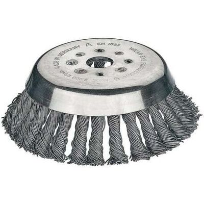Lessmann Kegelbürste STA Drahtstärke 0,5 mm, D.155mm Bohr.25,4mm für Winkelschleifer, 4762M101) Lessmann Kegelbürste STA Drahtstärke 0,5 mm, D.155mm Bohr.25,4mm für Winkelschleifer, 4762M101)