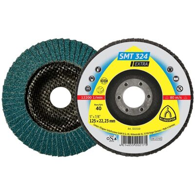 Klingspor Zirkonkorund Schleifmopteller SMT324 - 125mm, Körnung 80, Gerade - Schleifmopteller Klingspor Zirkonkorund Schleifmopteller SMT324 - 125mm, Körnung 80, Gerade - Schleifmopteller