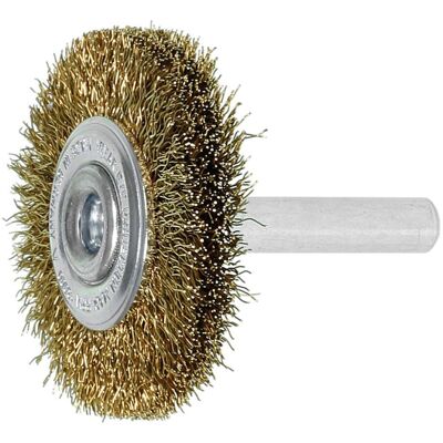 Lessmann Schaft-Rundbürste Stahldraht, vermessingt 0,25 mm, Bürsten-⌀xBesatzbreite: 70X10 mm (417752) Lessmann Schaft-Rundbürste Stahldraht, vermessingt 0,25 mm, Bürsten-⌀xBesatzbreite: 70X10 mm (417752)