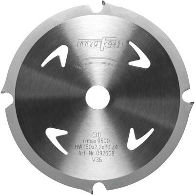 Mafell Sägeblatt-DT, 160 x 1,6 / 2,2 x 20 mm, Z 4, FZ, Abrasive Materialien (092608) Mafell Sägeblatt-DT, 160 x 1,6 / 2,2 x 20 mm, Z 4, FZ, Abrasive Materialien (092608)