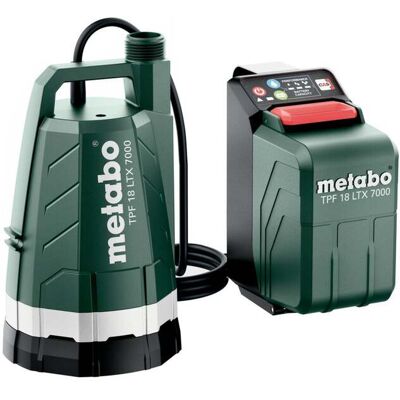 Metabo Akku-Tauchpumpe TPF 18 LTX 7000 (601748850), Karton) Metabo Akku-Tauchpumpe TPF 18 LTX 7000 (601748850), Karton)