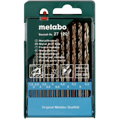 Metabo 627120000 Kobaltstahl-Bohrerset - 13 Stück Metabo 627120000 Kobaltstahl-Bohrerset - 13 Stück