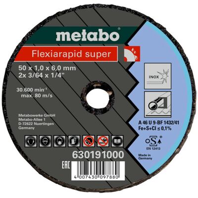 Metabo 630192000 Trennscheibe mit 50 mm Durchmesser - Trimming Discs Metabo 630192000 Trennscheibe mit 50 mm Durchmesser - Trimming Discs