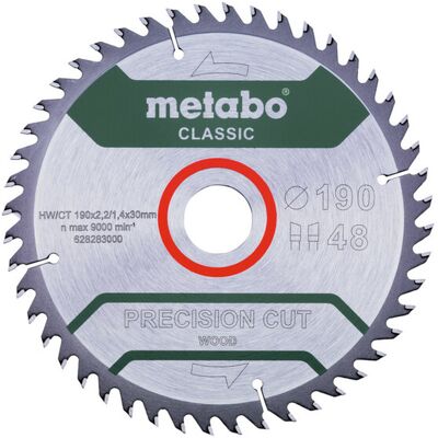 Metabo Präzisionssägeblatt "precision cut wood - classic" - 190mm Metabo Präzisionssägeblatt "precision cut wood - classic" - 190mm