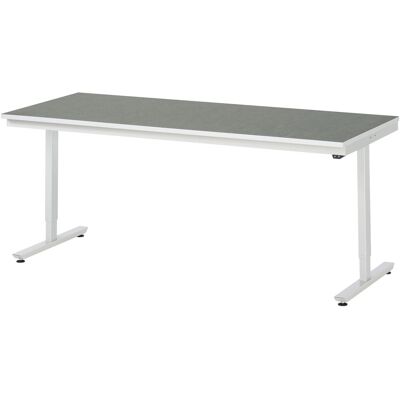 RAU Höhenverstellbarer Arbeitstisch - 2000x800mm, elektrisch, Grau RAU Höhenverstellbarer Arbeitstisch - 2000x800mm, elektrisch, Grau
