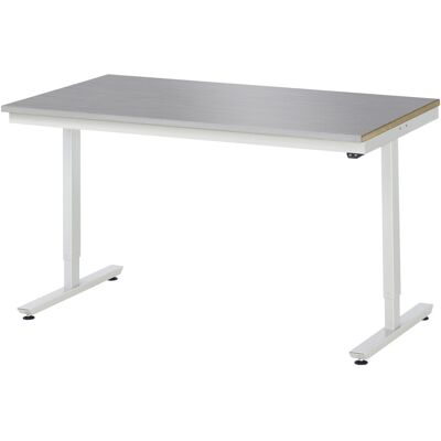 RAU Höhenverstellbarer Arbeitstisch - Edelstahl, 1500x800mm, 720-1120mm RAU Höhenverstellbarer Arbeitstisch - Edelstahl, 1500x800mm, 720-1120mm