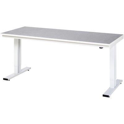 RAU Höhenverstellbarer Tisch - Linoleum-Oberfläche - 300 kg belastbar RAU Höhenverstellbarer Tisch - Linoleum-Oberfläche - 300 kg belastbar